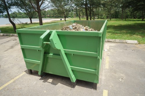 High-tech waste management machinery at work